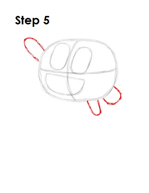 How to Draw Darwin Watterson Step 5