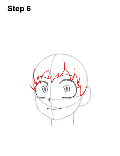 How to Draw Deku Izuku Midoriya Head My Hero Academia 6