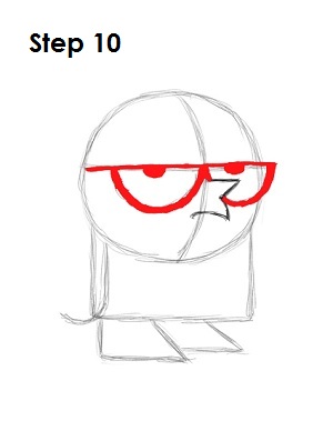 How to Draw Dexter Step 10 How to Draw Dexter Step 10