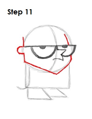 How to Draw Dexter Step 11 How to Draw Dexter Step 11