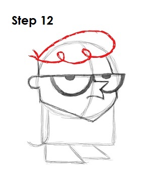 How to Draw Dexter Step 12 How to Draw Dexter Step 12