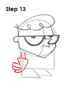 How to Draw Dexter Step 13 How to Draw Dexter Step 13
