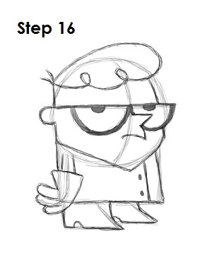 How to Draw Dexter Step 16 How to Draw Dexter Step 16