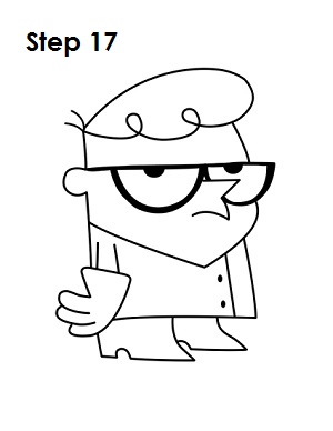 How to Draw Dexter Step 17 How to Draw Dexter Step 17