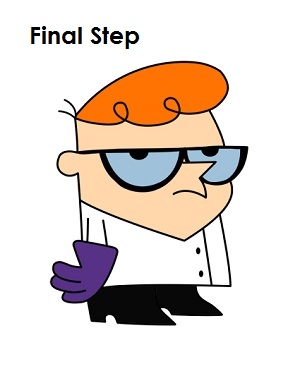 How to Draw Dexter Step Last How to Draw Dexter Step Last