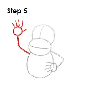How to Draw Diddy Kong Step 5