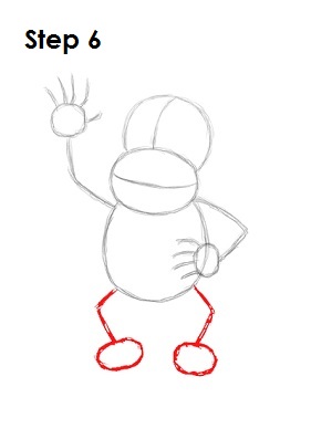 How to Draw Diddy Kong How to Draw Diddy Kong Step 6