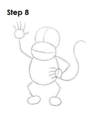 How to Draw Diddy Kong How to Draw Diddy Kong Step 8