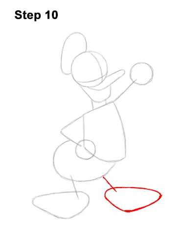 How to Draw Donald Duck Full Body 10