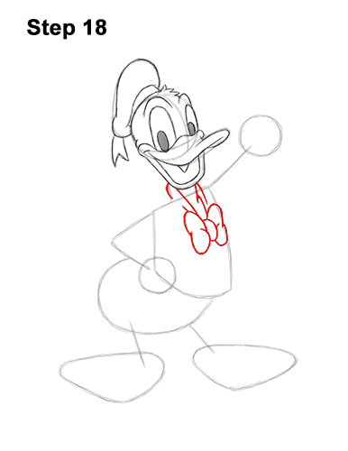 Draw Donald Duck Full Body 18 How to Draw Donald Duck Full Body 18