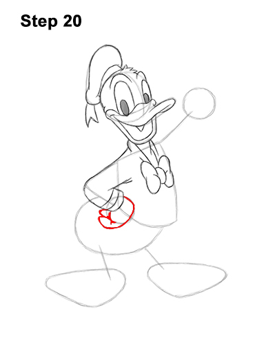 Draw Donald Duck Full Body 20 How to Draw Donald Duck Full Body 20