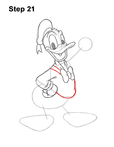 Draw Donald Duck Full Body 21 How to Draw Donald Duck Full Body 21