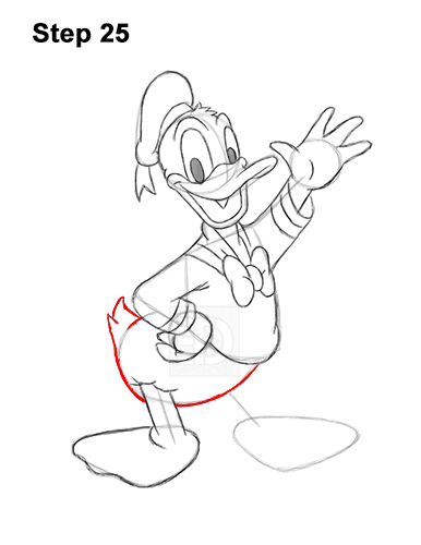 Draw Donald Duck Full Body 25 How to Draw Donald Duck Full Body 25