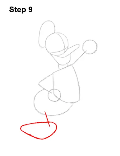 How to Draw Donald Duck Full Body 9