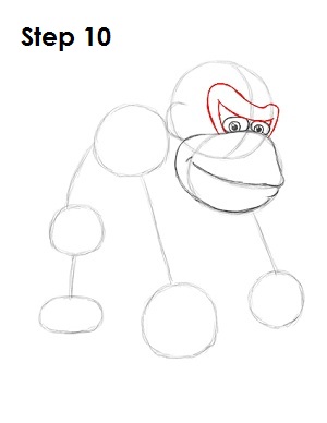 Draw Donkey Kong Draw Donkey Kong Step 10