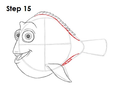 Dory Fish 15 Draw Dory Nemo 15