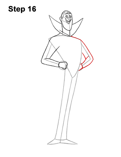How to Draw Count Dracula Hotel Transylvania 16