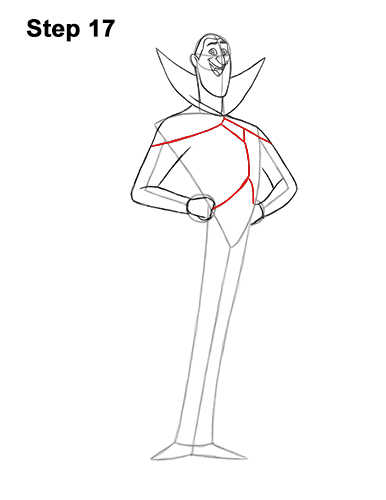 How to Draw Count Dracula Hotel Transylvania 17