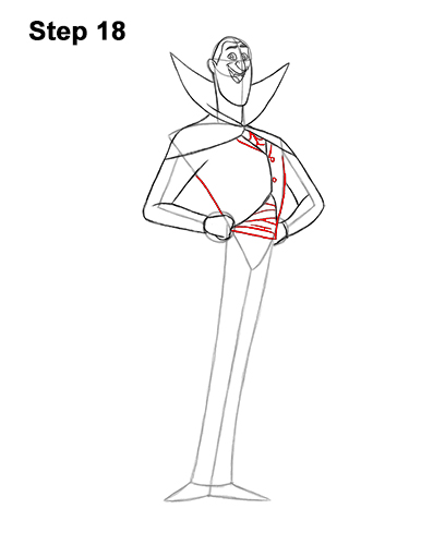 How to Draw Count Dracula Hotel Transylvania 18