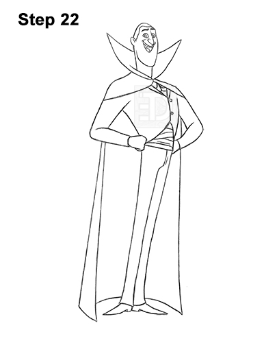 Draw Dracula Hotel Transylvania 22 How to Draw Count Dracula Hotel Transylvania 22