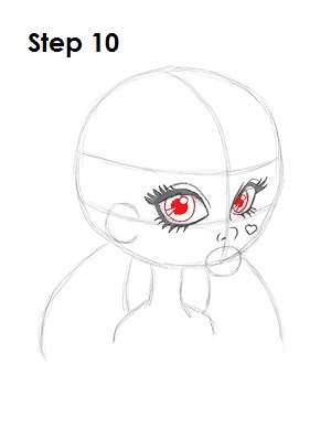 How to Draw Draculaura 10 How to Draw Draculaura Step 10