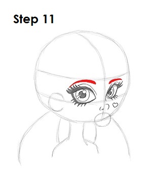 How to Draw Draculaura 11 How to Draw Draculaura Step 11
