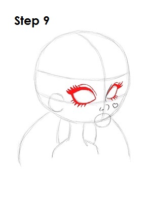 How to Draw Draculaura 9 How to Draw Draculaura Step 9