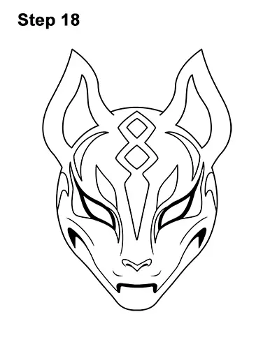 Fortnite Mask Coloring Page Boringpop