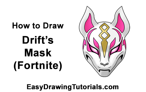Draw Drift Mask Fortnite How to Draw Fortnite Max Drift Skin Mask