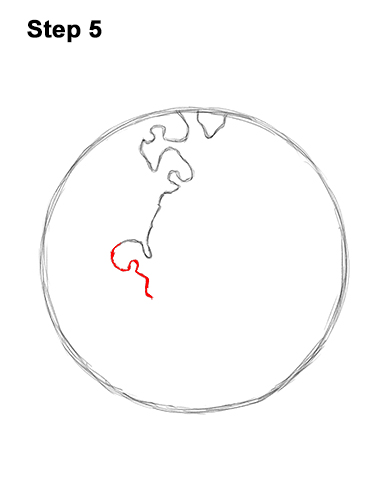How to Draw Cartoon Planet Earth World Globe Clipart 5