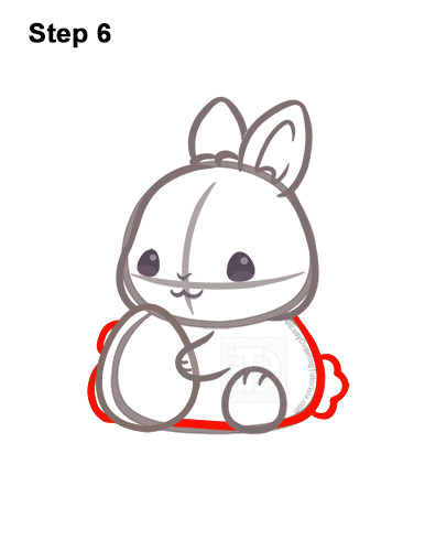 Draw Easter Bunny 6 How to Draw Easter Bunny Rabbit with Egg 6
