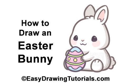 Draw Easter Bunny How to Draw Easter Bunny Rabbit with Egg