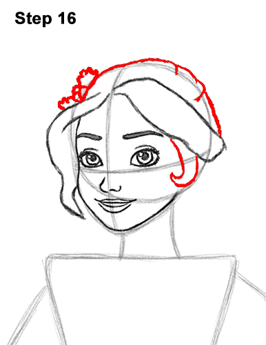 Draw Elena of Avalor 16 How to Draw Princess Elena of Avalor Full Body 16