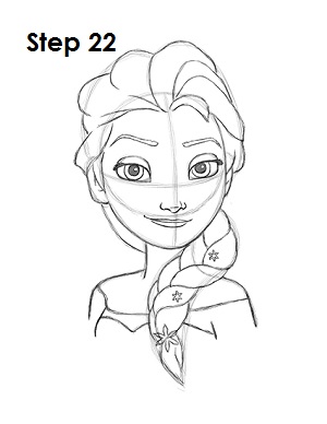Draw Elsa Frozen 22