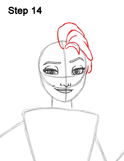 Draw Elsa Body Frozen 14