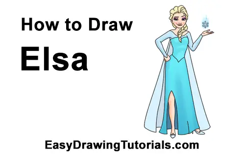 How to Draw Queen Elsa Frozen Body