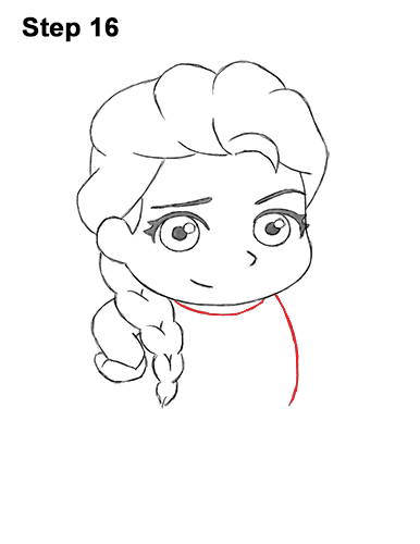 Mini Elsa Drawing 16 Draw Mini Chibi Cute Little Elsa Frozen 16