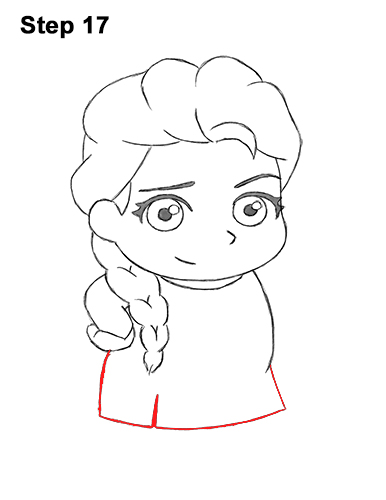 Mini Elsa Drawing 17 Draw Mini Chibi Cute Little Elsa Frozen 17