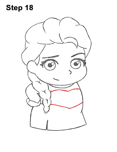 Mini Elsa Drawing 18 Draw Mini Chibi Cute Little Elsa Frozen 18