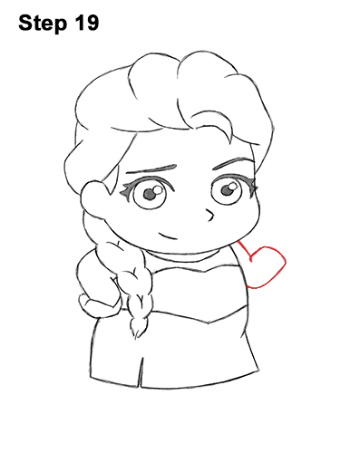 Mini Elsa Drawing 19 Draw Mini Chibi Cute Little Elsa Frozen 19