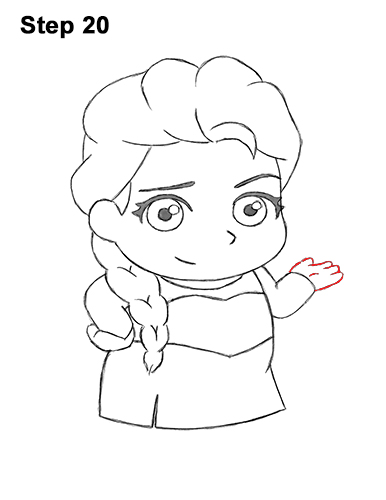 Mini Elsa Drawing 20 Draw Mini Chibi Cute Little Elsa Frozen 20