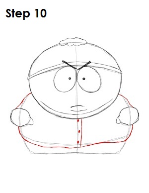 Draw Eric Cartman Draw Eric Cartman Step 10