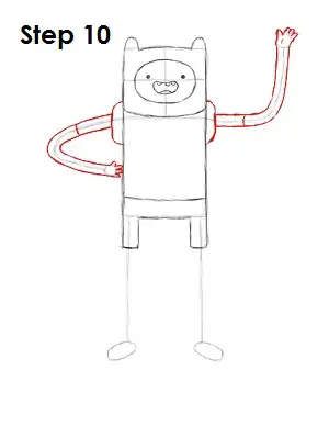 How to Draw Finn Step 10