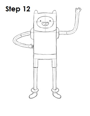 How to Draw Finn Step 12