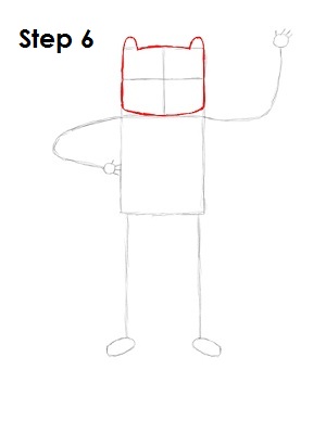 How to Draw Finn Step 6 How to Draw Finn Step 6