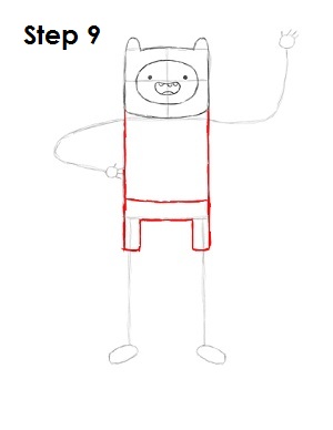 How to Draw Finn Step 9 How to Draw Finn Step 9