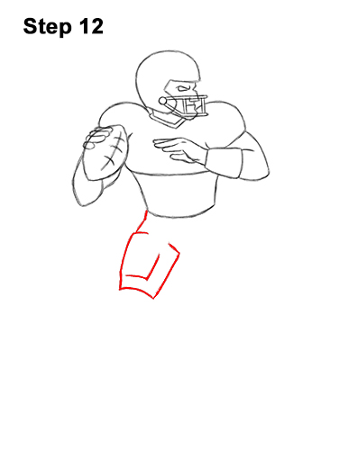 Draw Cartoon Football Player Quarterback 12 How to Draw a Cartoon Football Player Quarterback 12