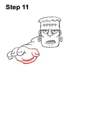 Draw Cartoon Frankenstein's Monster 11 How to Draw Cartoon Frankenstein Monster Halloween 11