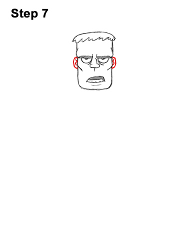 Draw Cartoon Frankenstein's Monster 7 How to Draw Cartoon Frankenstein Monster Halloween 7