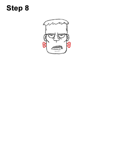 Draw Cartoon Frankenstein's Monster 8 How to Draw Cartoon Frankenstein Monster Halloween 8